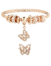 Sparkle Butterfly Bracelet and Ring Set, , large