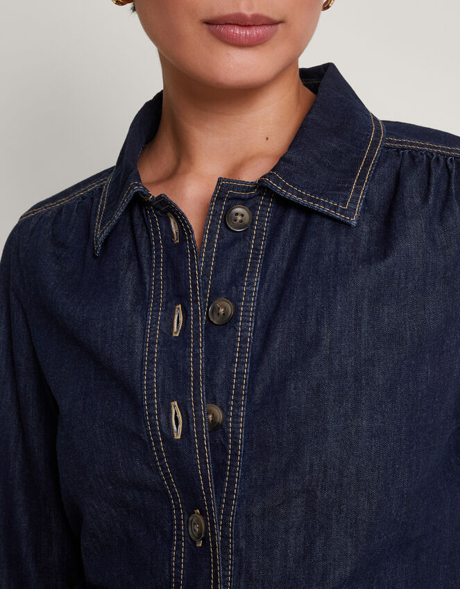 Harper Denim Jumpsuit , Blue (DENIM BLUE), large