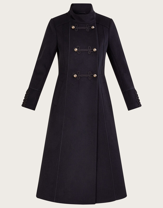 Mya Military Coat Black