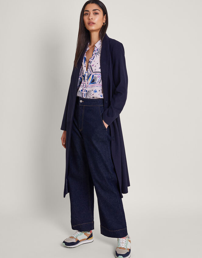 Elsie Print Shirt, Blue (BLUE), large