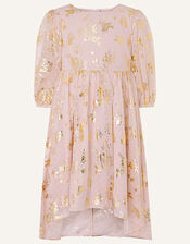 Sundance Foil Chiffon Tunic Dress , Pink (PINK), large