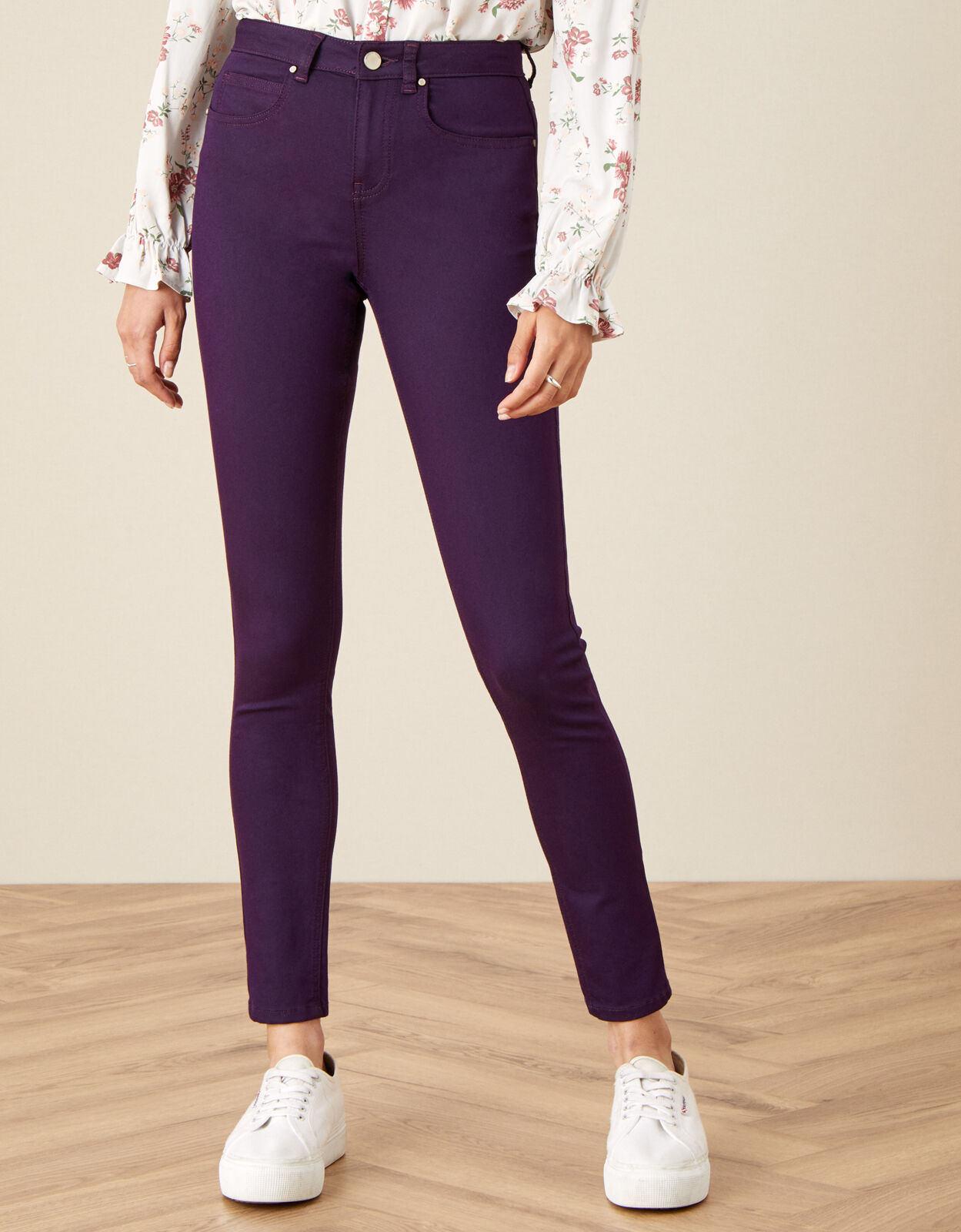 Purple denim jeans womens 2025