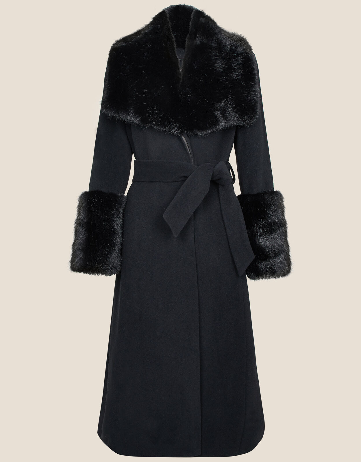 Wrap fur coat clearance