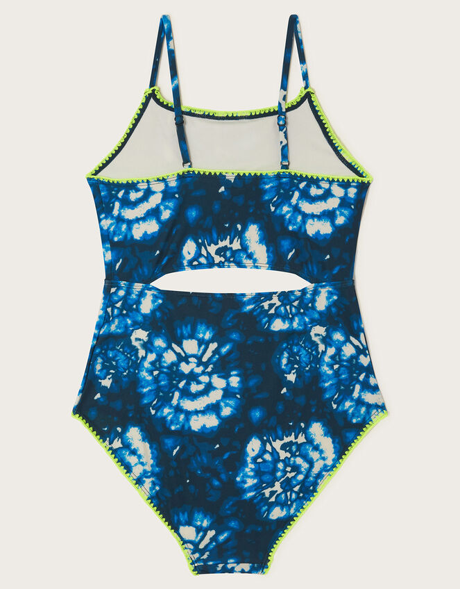 Tie-Dye Swimsuit, Blue (BLUE), large