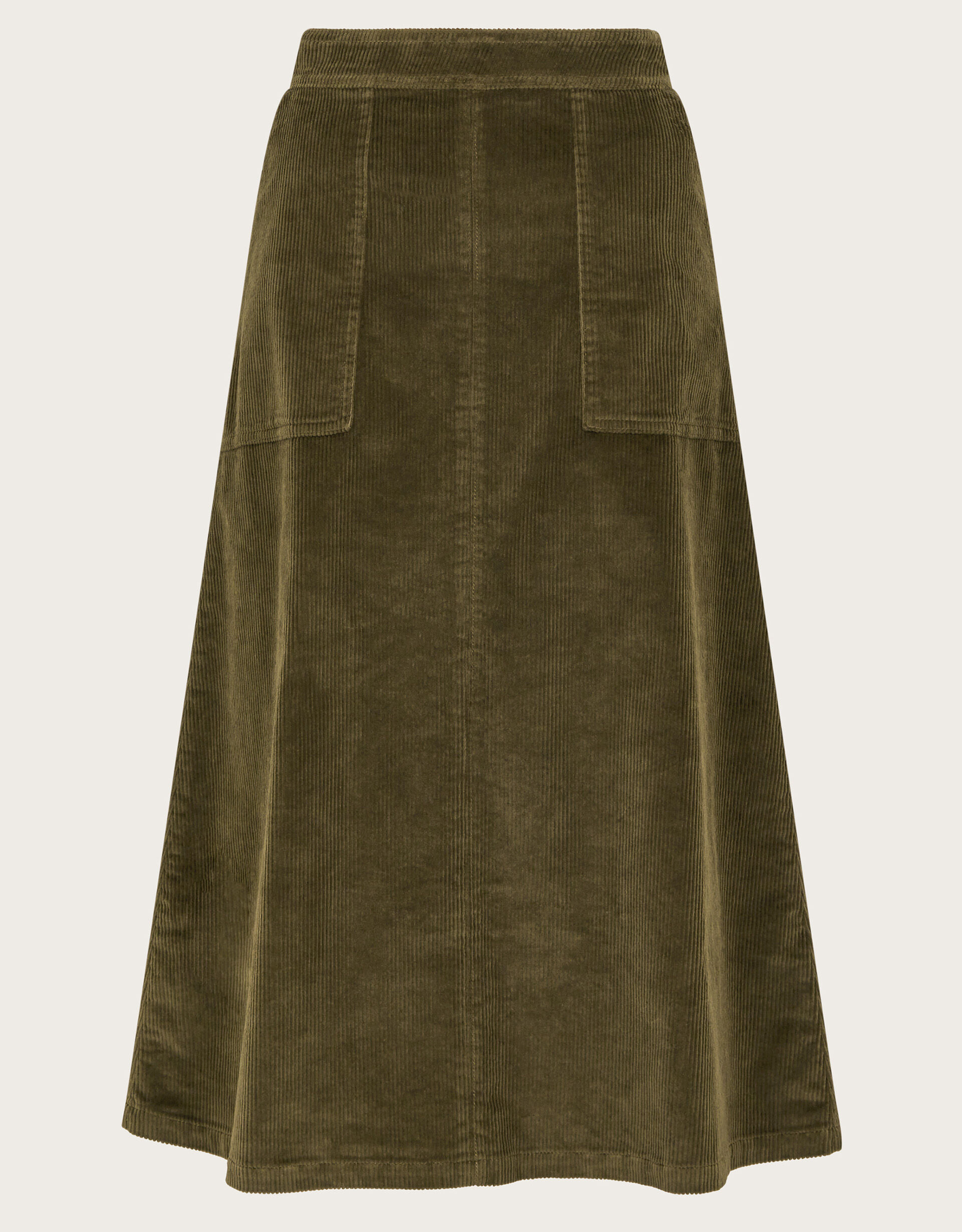 【WOOHWA】SEPER CORDUROY MIDI SK Buttoned corduroy skirt - Women | MANGO OUTLET USA