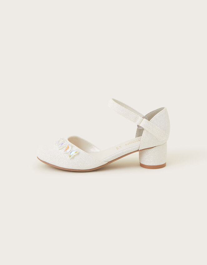 Coco Butterfly Two-Part Heels, Ivory (IVORY), large