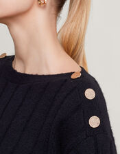 Jo Mini Jumper Dress, Black (BLACK), large