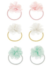 Shimmery Floral Hair Band Set, , large
