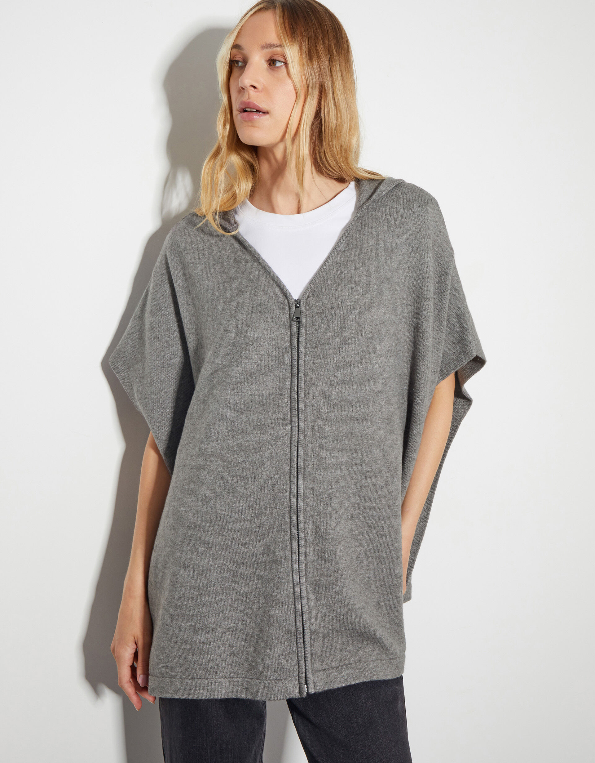 Kept Me Up Hoodie Poncho