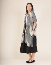 One Hundred Stars Stork Print Throwover, , large