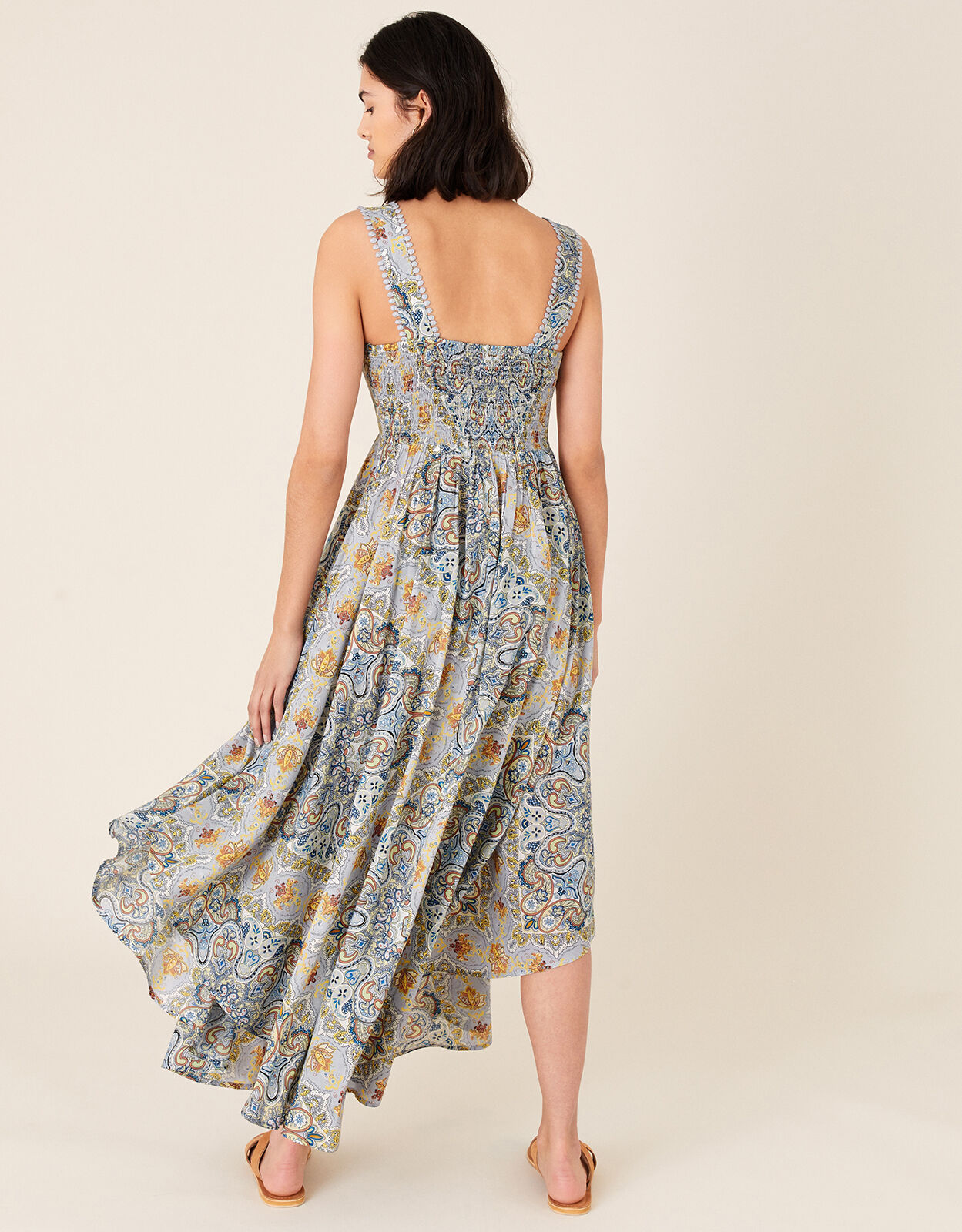 Monsoon maria palm dress clearance