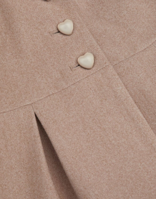 Baby Bunny Hooded Coat, Camel (OATMEAL), large