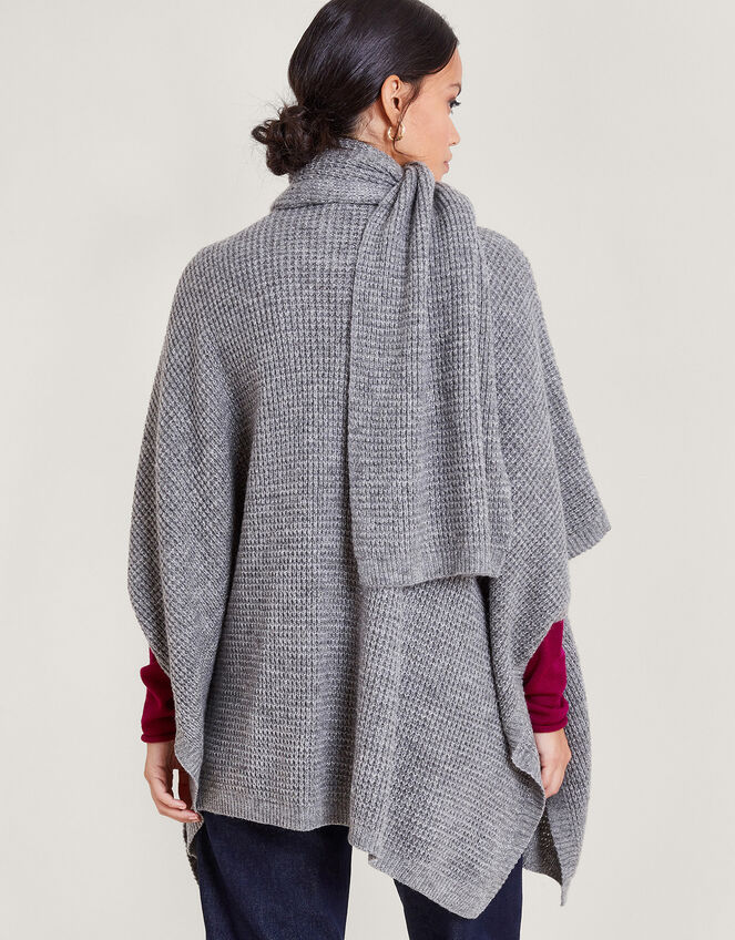 Knit Poncho and Scarf, , large