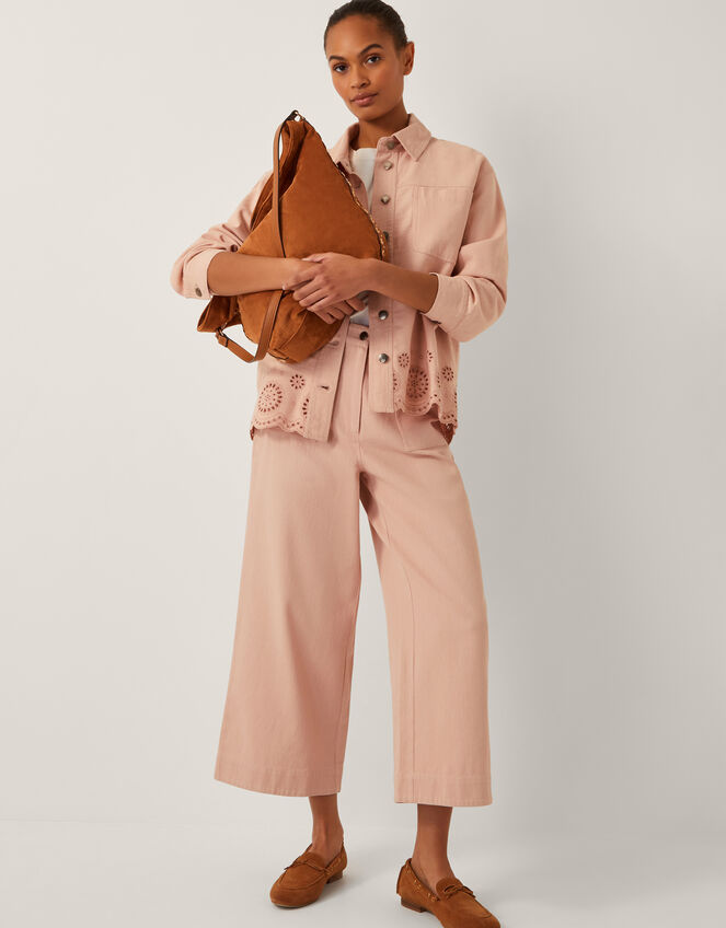 Belle Embroidered Pocket Trousers, Pink (PINK), large