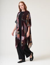 One Hundred Stars Crane Print Throwover Jacket, , large