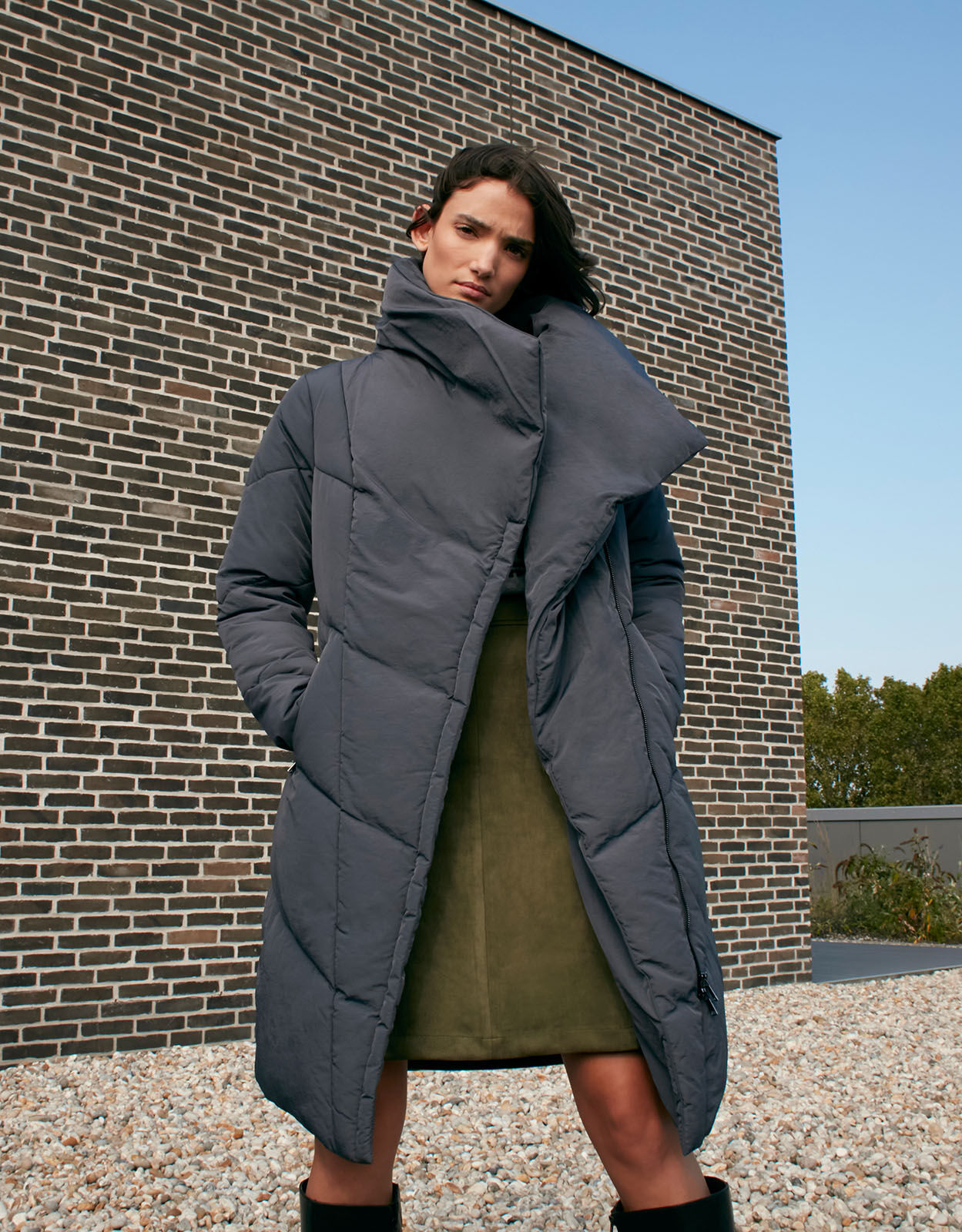 Long duvet coat hot sale