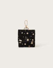 Suede Star Foil Print Ear Pod Case, , large