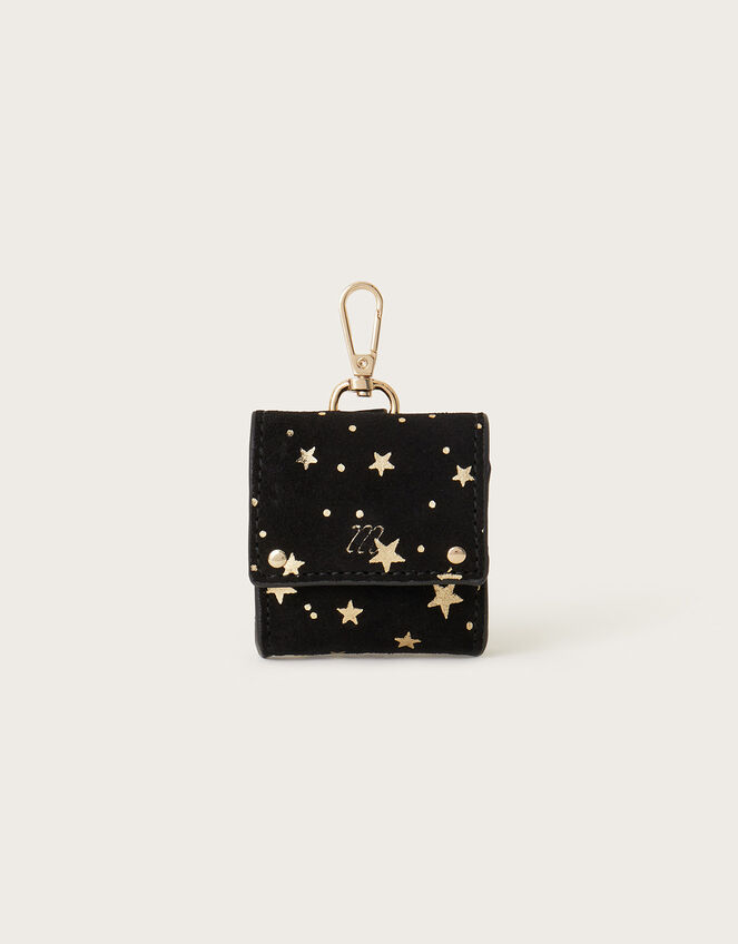 Suede Star Foil Print Ear Pod Case, , large