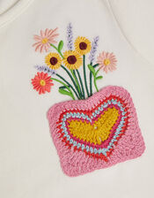 Crochet Pocket Top, Ivory (IVORY), large