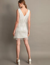 Stevie Fringe Bridal Dress, Ivory (IVORY), large