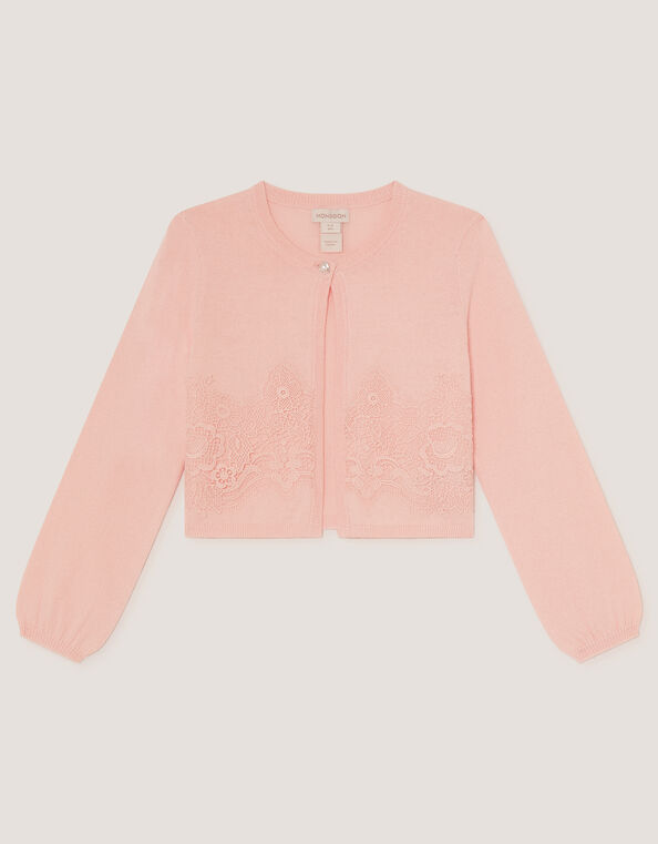 Harper Lace Cardigan, Pink (PINK), large