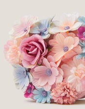 Appliqu&eacute; Floral Corsage Bag, , large