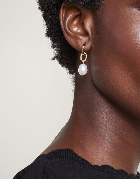 Pearl Drop Earrings, , large