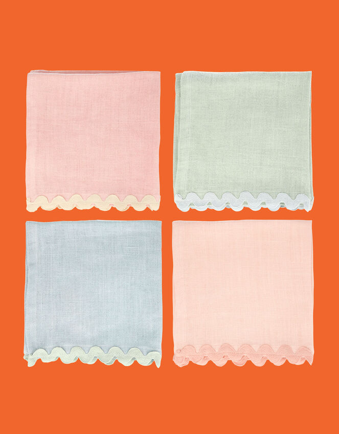 Meri Meri 4-Pack Pastel Cotton Napkins, , large