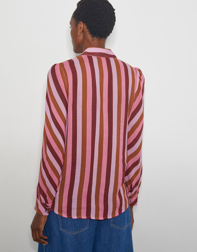 Solana Stripe Shirt, Pink (PINK), large