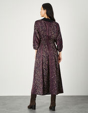 Luna Lace Animal Print Dress, Brown (CHOCOLATE), large