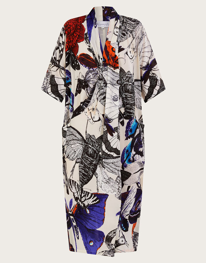 One Hundred Stars Butterfly Print Dress, Multi (MULTI), large