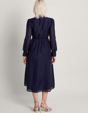 Abi Lace Shirt Dress, Blue (NAVY), large