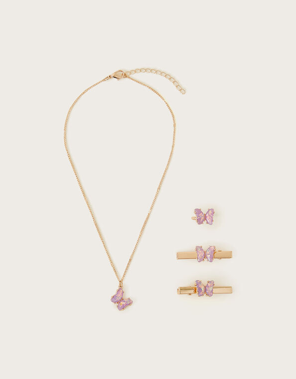 Shimmer Butterfly Hair and Jewellery Set, , large