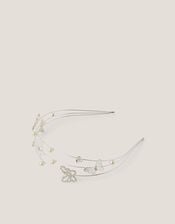Butterfly Embellished Wire Headband, , large