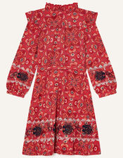 MINI ME Davina Printed Frill Dress , Red (RED), large