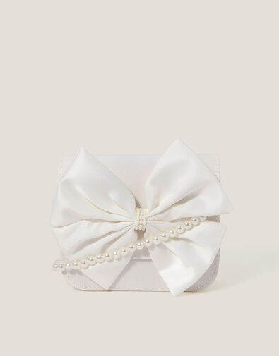 Bow Bridesmaid Mini Bag, Ivory (IVORY), large