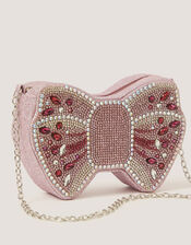 Rhinestone Bow Bag, , large