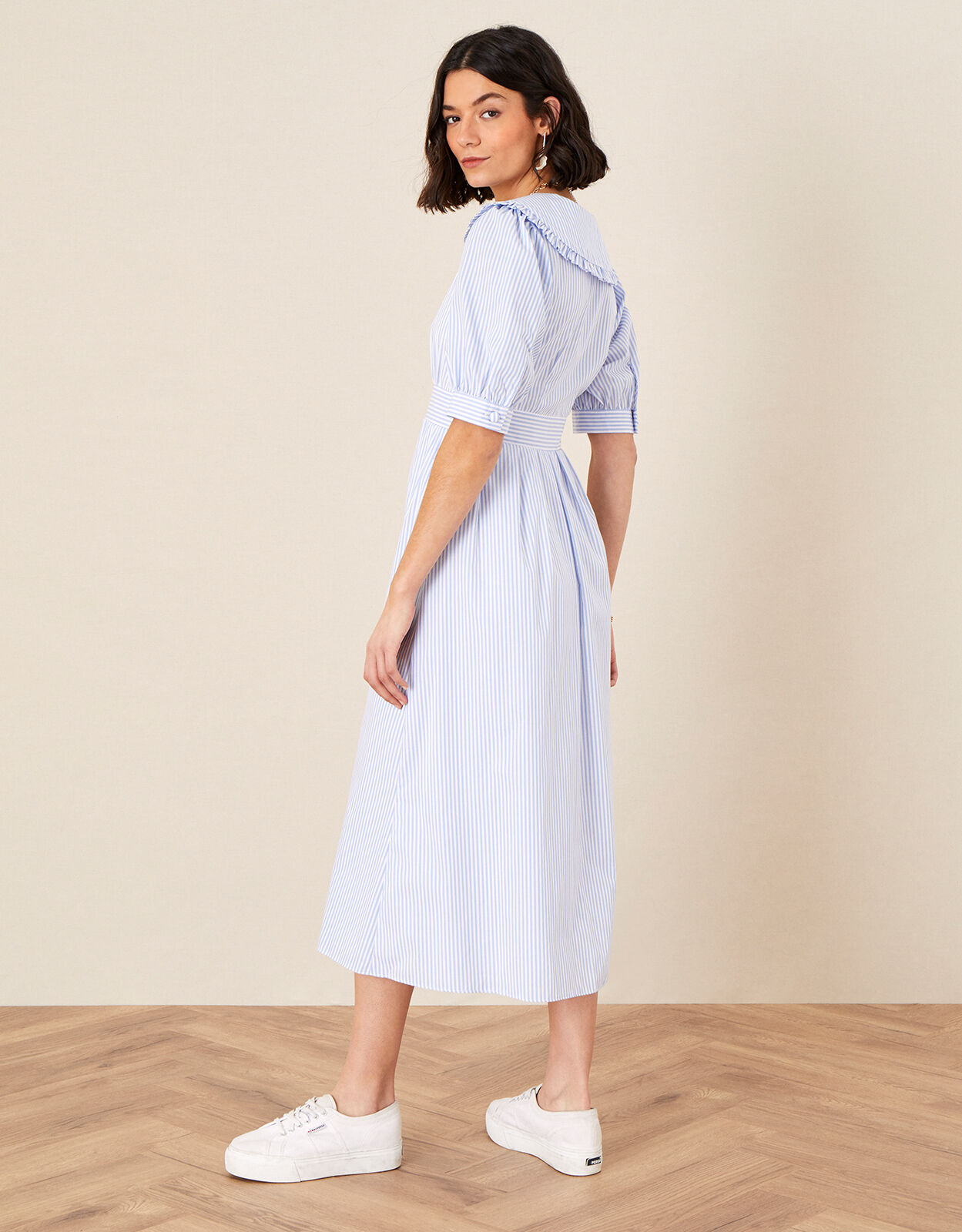 Frill collar dress sale