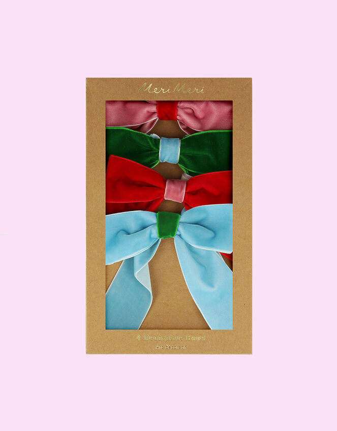 Meri Meri 4-Pack Decorative Velvet Bows, , large