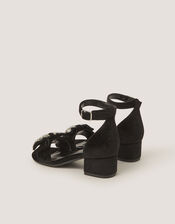 Embellished Velvet Two-Part Heels, Black (BLACK), large