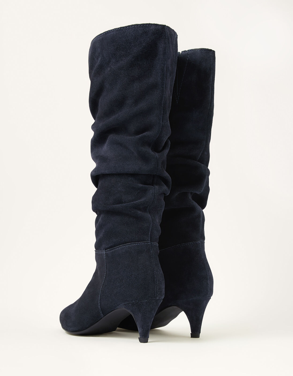Navy knee discount boots uk