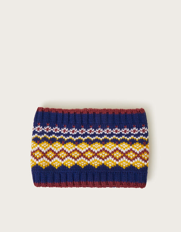 Fair Isle Knitted Snood, , large