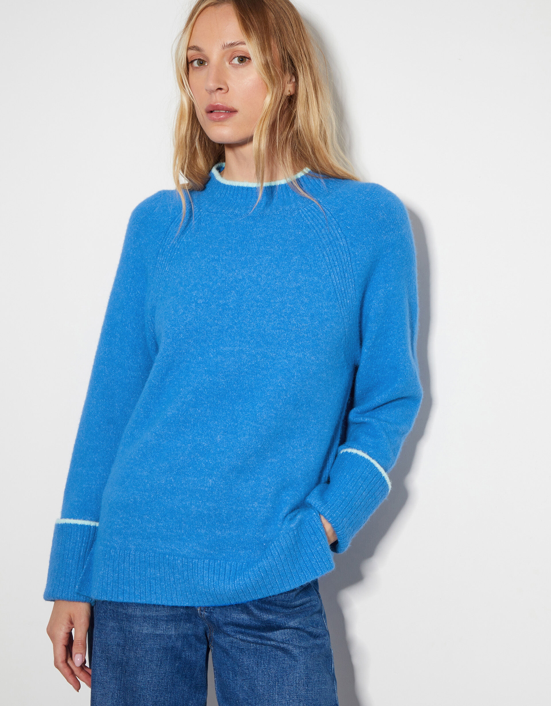 Oti Oversized Jumper Blue