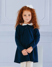 Trotters Anna Petal Collar Dress, Blue (NAVY), large