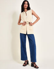 Noah Knit Gilet, Ivory (IVORY), large