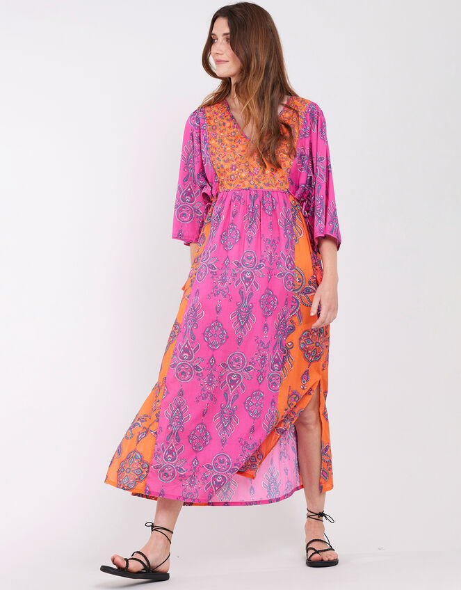 East Rian Print Kaftan, Pink (PINK), large