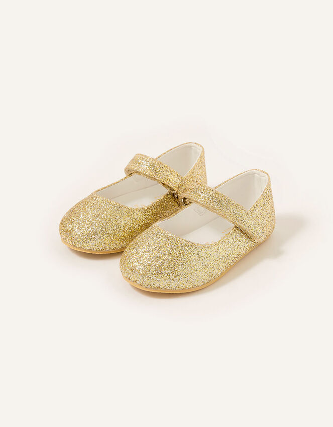 Glitter Walker Shoes, Gold (GOLD), large