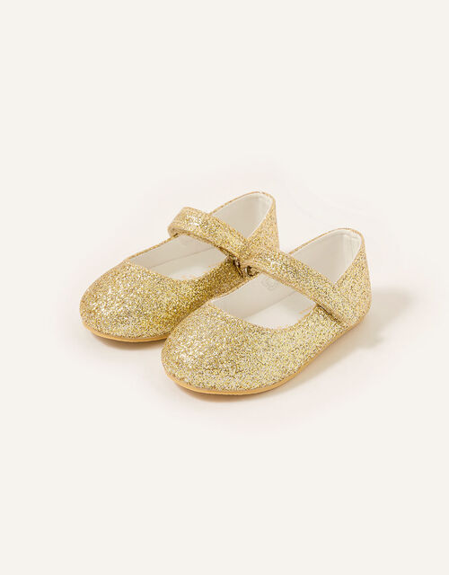 Glitter Walker Shoes, Gold (GOLD), large