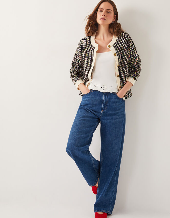 Cara Cutwork Cami Top, Ivory (IVORY), large