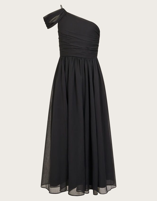 Texas One Shoulder Prom Dress, Black (BLACK), large